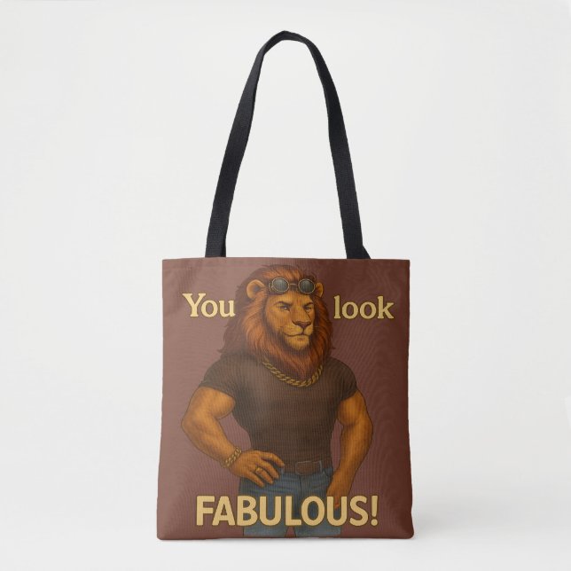 Cooler König Löwe - eifrig fabelhaft Tasche (Vorderseite)