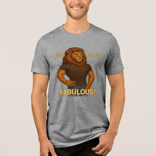Cooler König Löwe - eifrig fabelhaft Tri-Blend Shirt