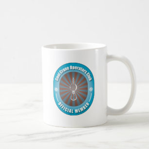Cooler Kran-Betreiber-Verein Kaffeetasse