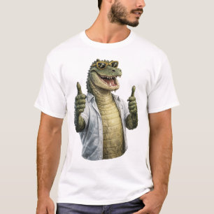 Cooler Krokodil Daumen Hoch – Lustiger Tierstil T-Shirt