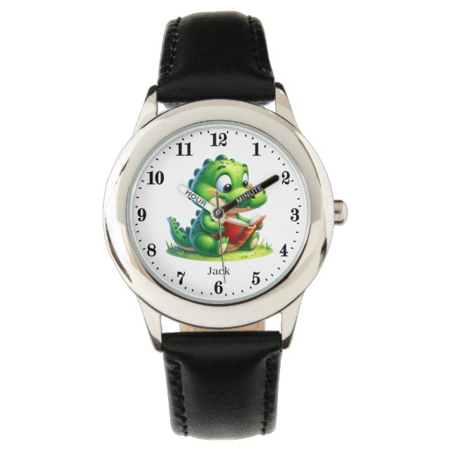 Cooler Krokodil-Name Armbanduhr (Vorderseite)