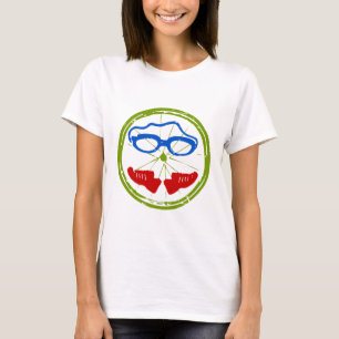 Cooler künstlerischer Entwurf des Triathlon T-Shirt