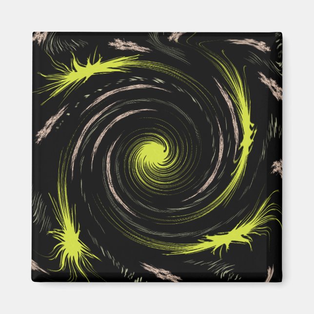 Cooler Künstlerischer Swirl Magnet (Vorne)
