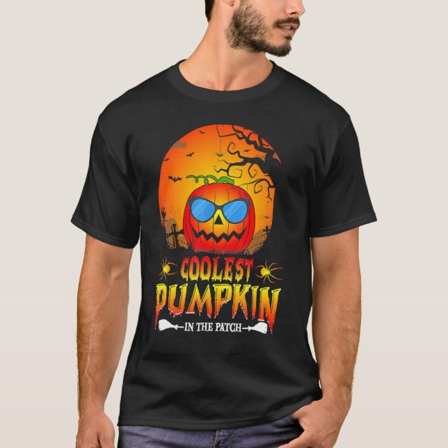 Cooler Kürbis im Patcherhaus Kürbissonne T-Shirt (Vorderseite)