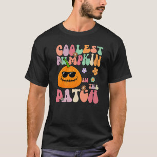 Cooler Kürbis in das Pflaster Kids Boys Haloween R T-Shirt