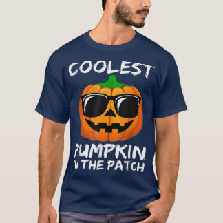 Cooler Kürbis in die Patchkeule-Jungs-Girls T-Shirt