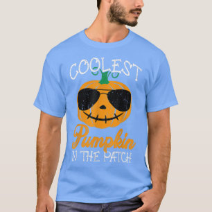 Cooler Kürbis in die Patchkeule-Jungs-Girls T-Shirt