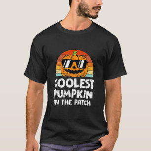 Cooler Kürbis in die Patchsonnenmauer Herbstsee T-Shirt