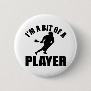 Cooler Lacrosseentwurf Button