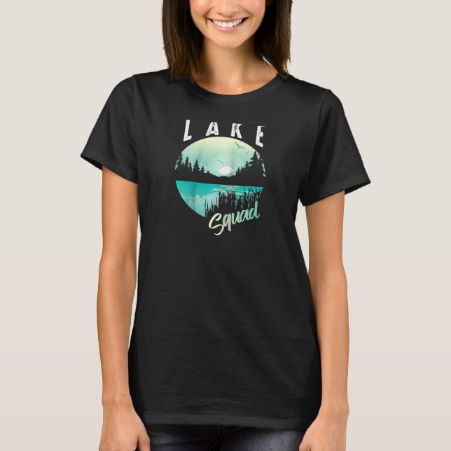 Cooler Lake Squad Funny Pond Lagoon Vacation Team  T-Shirt (Vorderseite)