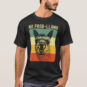 Cooler Lama für Männer Frauen No Prob Llama Alpaca T-Shirt