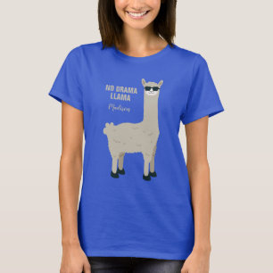 Cooler Lama-individueller Name u. Text-Shirts u. T-Shirt
