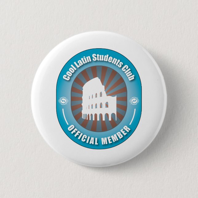 Cooler lateinischer Studenten-Verein Button (Vorderseite)