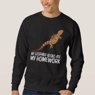 Cooler Leopard Gecko für Kinder Jungen Kleiner Din Sweatshirt
