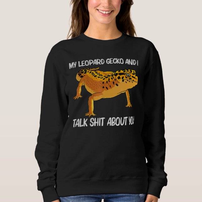 Cooler Leopard Gecko für Männer Frauen Panther Gec Sweatshirt (Vorderseite)