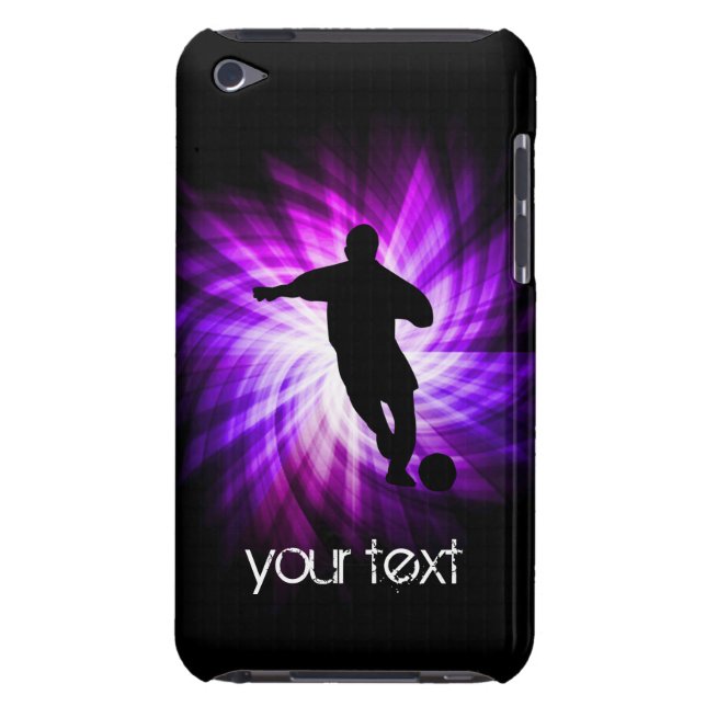 Cooler Lila Fußball iPod Case-Mate Hülle (Rückseite)