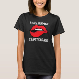 Cooler Lippenstift für Männer Frauen Kosmetik Make T-Shirt