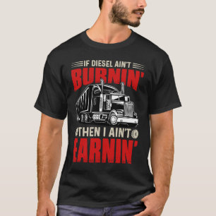 Cooler Lkw-Fahrer Vater Vater Mann T-Shirt