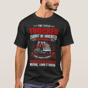 Cooler LKW für Männer Semi LKW-Fahrer T-Shirt