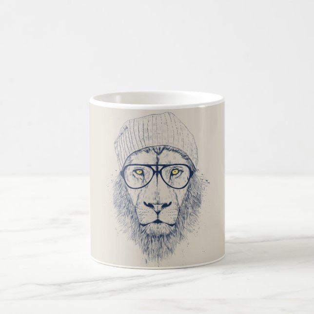 Cooler Löwe Kaffeetasse (Mittel)