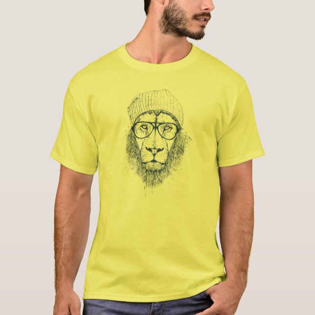 Cooler Löwe T-Shirt (Vorderseite)