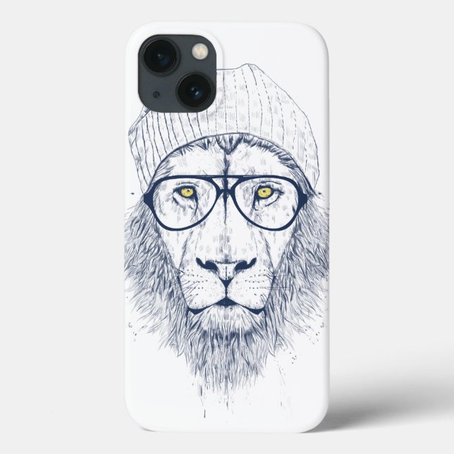 Cooler Löwe (weiß) Case-Mate iPhone Hülle (Rückseite)
