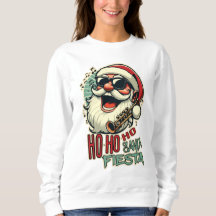 Cooler, lustiger Weihnachtsmann mit Sonnenbrille -
