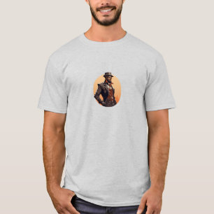 Cooler Mann im Steampunk-Stil T-Shirt