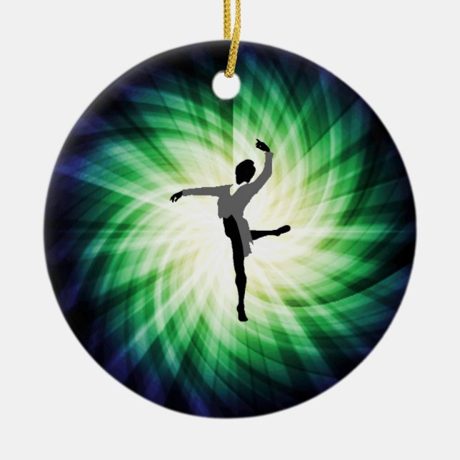 Cooler männlicher Tänzer Keramik Ornament (Vorne)