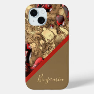 cooler Marmor aus beige-goldfarbenem Marmor Case-Mate iPhone Hülle