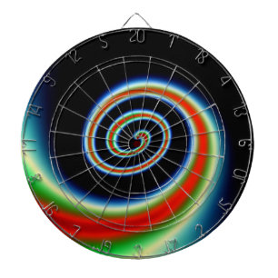 COOLER mehrfarbiger Swirl Dartscheibe