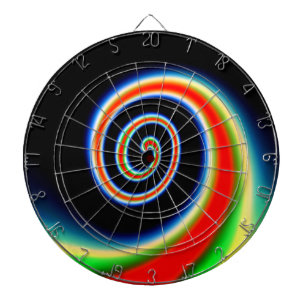 COOLER mehrfarbiger Swirl Dartscheibe