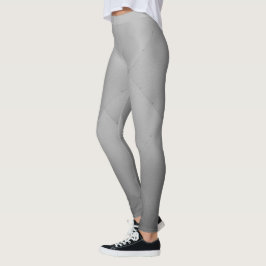 Cooler metallischer AluminiumTeller grau Leggings