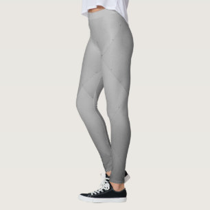 Cooler metallischer AluminiumTeller grau Leggings