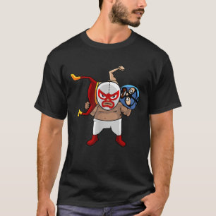 Cooler mexikanischer Wrestling Lucha Libre Maske R T-Shirt