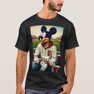 "Cooler Mickey in Hoodie & Shades Graphic T - Shir T-Shirt