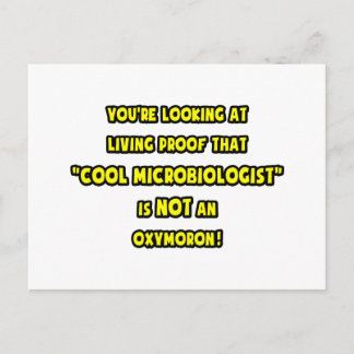 Cooler Mikrobiologe ist KEIN Oxymoron Postkarte