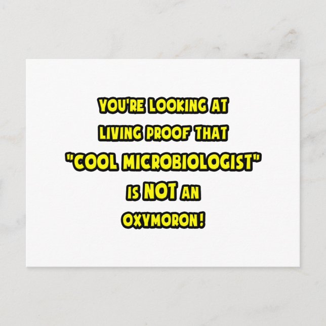 Cooler Mikrobiologe ist KEIN Oxymoron Postkarte (Vorderseite)