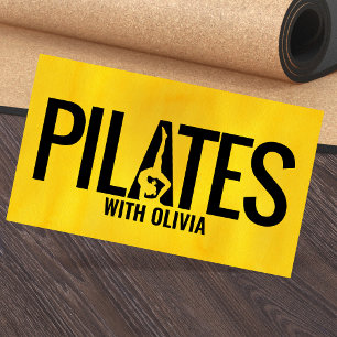 Cooler Minimal Pilates Instructor Visitenkarte