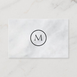Cooler Minimalistischer mit Monogramm eleganter Visitenkarte