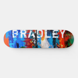 Cooler, moderner, Abstrakter Individuelle Name Skateboard