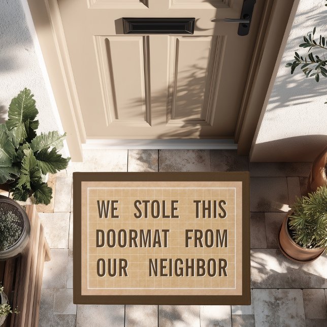 Cooler moderner Chic-Sassy vergnügt lustiges Fußmatte (Von Creator hochgeladen)