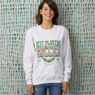 Cooler moderner Vintager New Jersey Soccer Sweatshirt