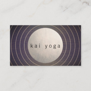 Cooler moderner Zen-Circle-Yoga und Medizinstacher Visitenkarte