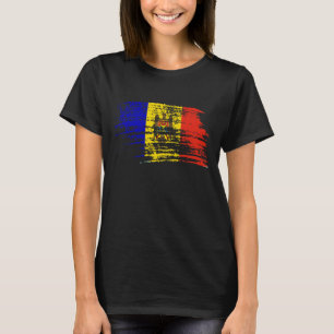 Cooler Moldovan Flaggenentwurf T-Shirt