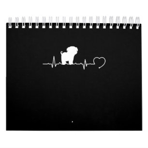 Cooler Mops Hund Rasse Heartbeat Welpe Kalender