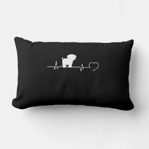 Cooler Mops Hund Rasse Heartbeat Welpe Lendenkissen