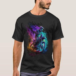 Cooler Motorradfahrer Offroad-Aktion T-Shirt