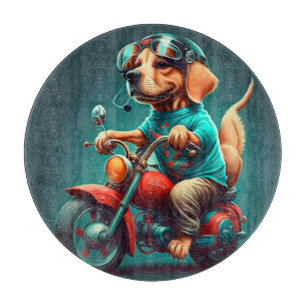 Cooler Motorradfahrer Schneidebrett