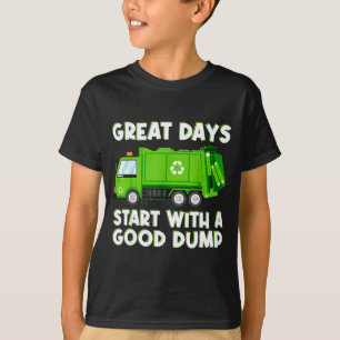 Cooler Müllwagen Guter Kipper Männer Kinder Jungen T-Shirt